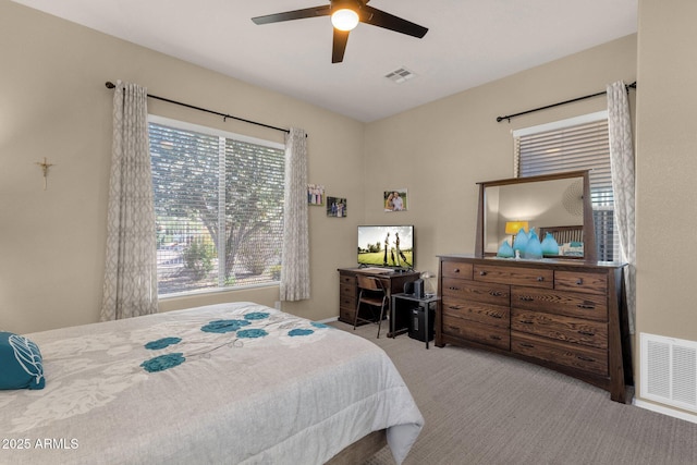 4293 E Sourwood Dr, Gilbert, AZ 85298 - bedroom featuring carpet flooring and a ceiling fan