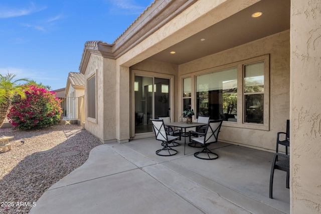 4293 E Sourwood Dr, Gilbert, AZ 85298 - view of patio featuring outdoor dining space and fence