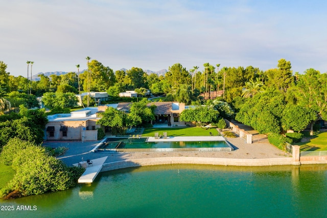 8312 N Golf Dr, Paradise Valley, AZ 85253 - bird's eye view featuring a water view