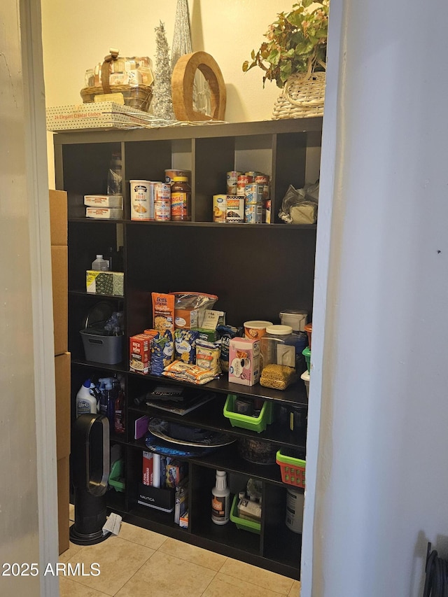 view of pantry