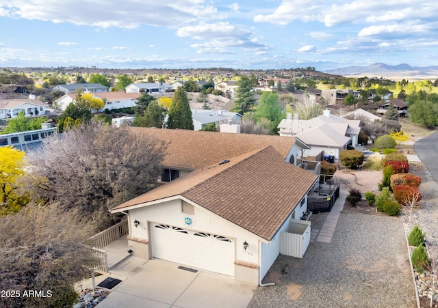 11180 E Navajo Dr, Dewey, AZ 86327 - bird's eye view featuring a residential view and a mountain view