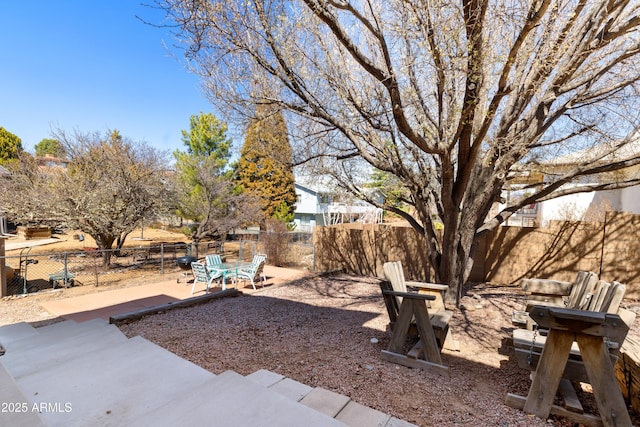 11180 E Navajo Dr, Dewey, AZ 86327 - view of yard with a fenced backyard and a patio area