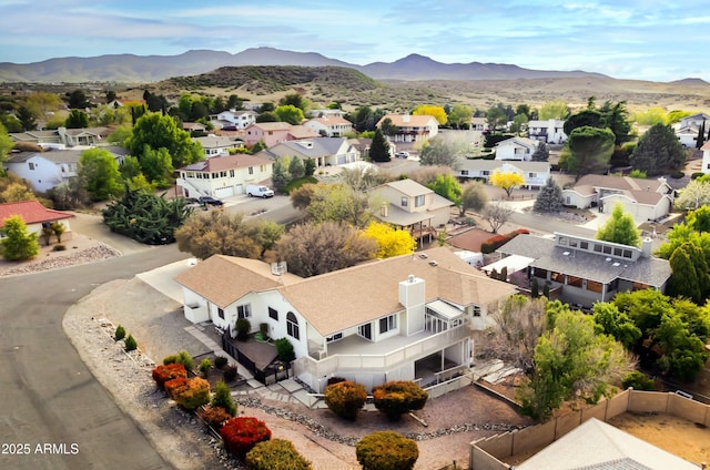 11180 E Navajo Dr, Dewey, AZ 86327 - aerial view featuring a residential view and a mountain view
