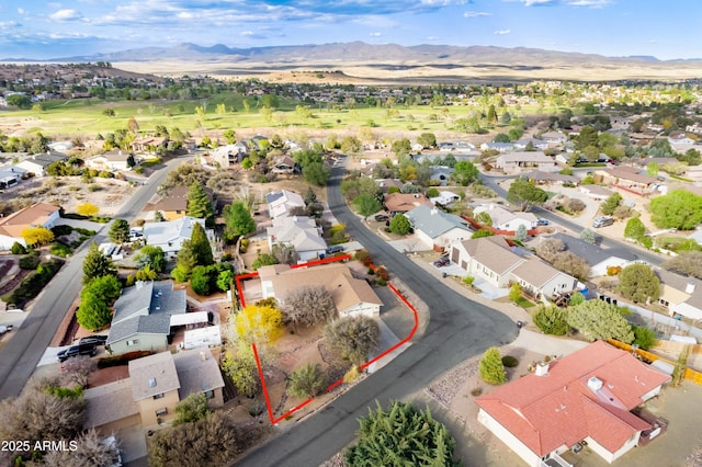11180 E Navajo Dr, Dewey, AZ 86327 - birds eye view of property featuring a residential view and a mountain view