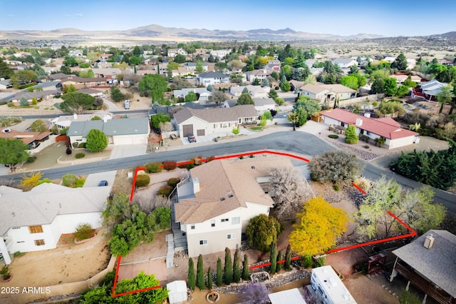 11180 E Navajo Dr, Dewey, AZ 86327 - aerial view with a residential view and a mountain view