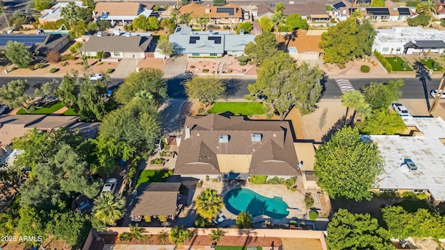 drone / aerial view featuring a residential view