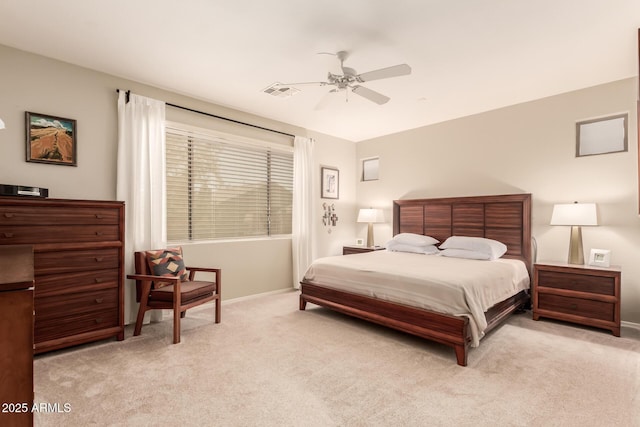7617 E Desert Honeysuckle Dr, Gold Canyon, AZ 85118 - carpeted bedroom with baseboards and a ceiling fan