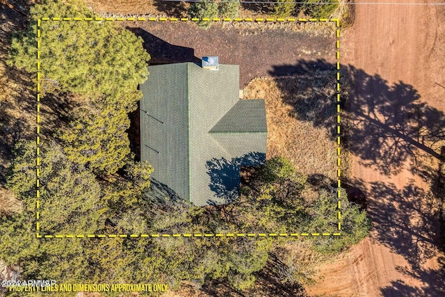 2086 Pinewood Dr, Overgaard, AZ 85933 - aerial view of property and surrounding area featuring property boundaries highlighted