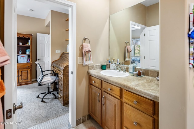 bathroom featuring vanity