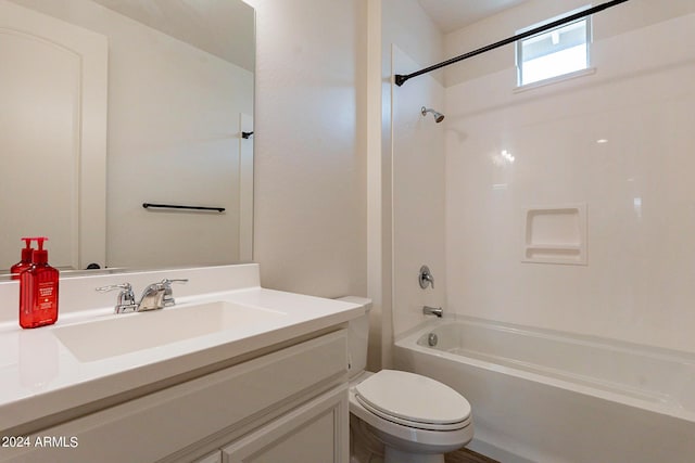 3023 W New River Dr, San Tan Valley, AZ 85144 - full bath with bathtub / shower combination, toilet, and vanity