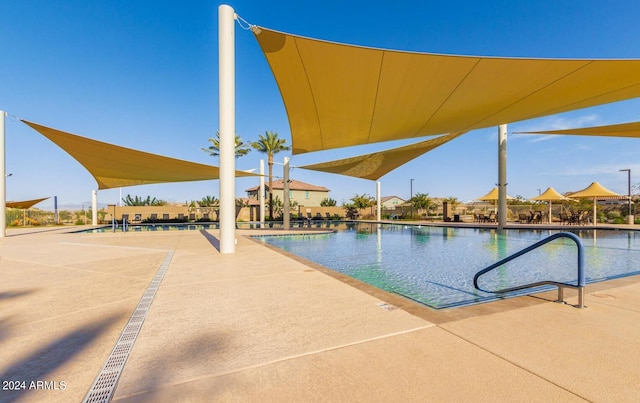 3023 W New River Dr, San Tan Valley, AZ 85144 - pool featuring a patio area