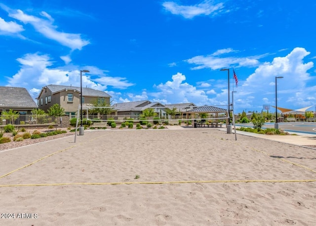 3023 W New River Dr, San Tan Valley, AZ 85144 - view of property's community with fence and volleyball court