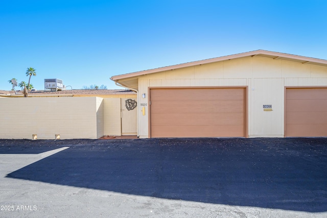 garage featuring central air condition unit