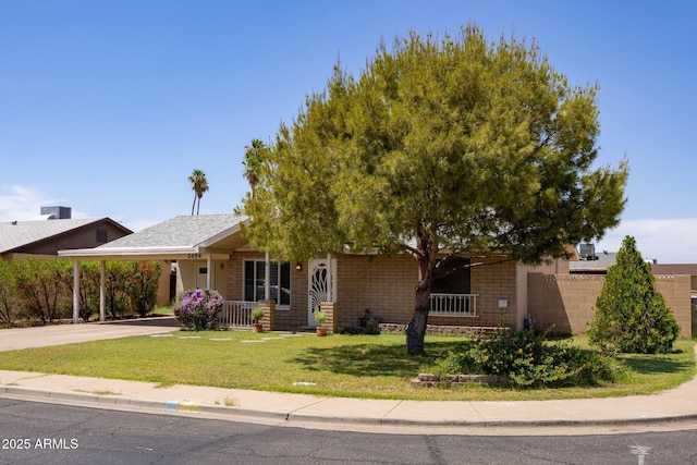 1454 W Capri Ave, Mesa, AZ 85202 - view of front of home featuring concrete driveway and a carport