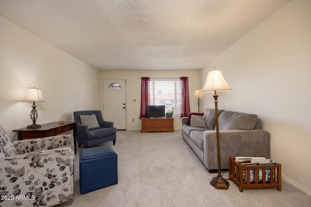 1454 W Capri Ave, Mesa, AZ 85202 - living room with carpet flooring and a textured ceiling