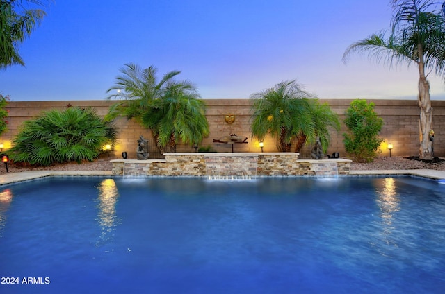 view of pool with a fenced in pool and a fenced backyard