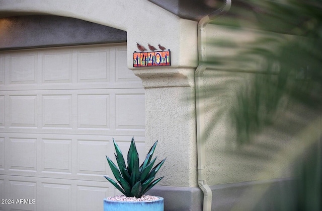 exterior details with stucco siding