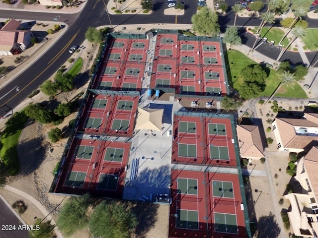 bird's eye view with a residential view