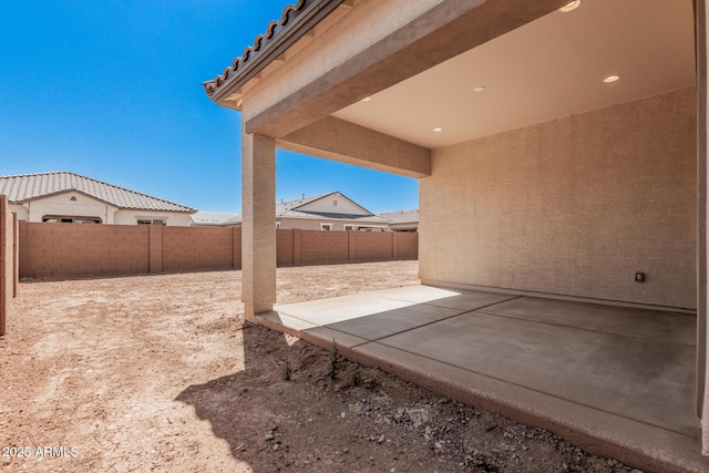 view of patio / terrace featuring a fenced backyard