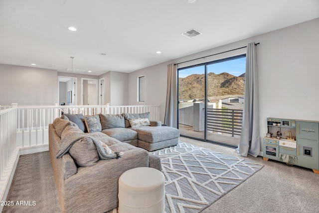 826 E Buist Ave, Phoenix, AZ 85042 - carpeted living room featuring recessed lighting