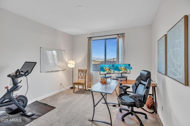 826 E Buist Ave, Phoenix, AZ 85042 - home office with baseboards and carpet flooring