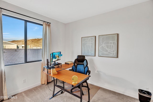 826 E Buist Ave, Phoenix, AZ 85042 - office area with light carpet and baseboards
