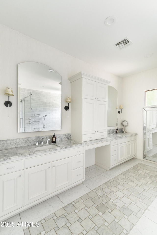 3511 N 39th Pl, Phoenix, AZ 85018 - full bathroom with a stall shower and vanity