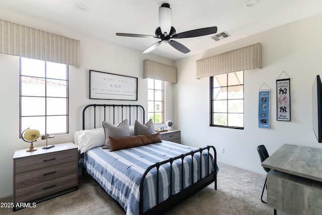3511 N 39th Pl, Phoenix, AZ 85018 - bedroom with carpet and a ceiling fan