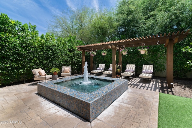 3511 N 39th Pl, Phoenix, AZ 85018 - view of patio / terrace featuring a pergola