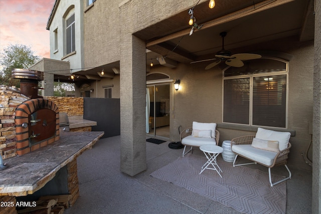 470 N 168th Ln, Goodyear, AZ 85338 - view of patio / terrace with ceiling fan