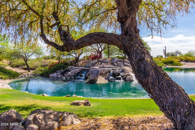 view of water feature