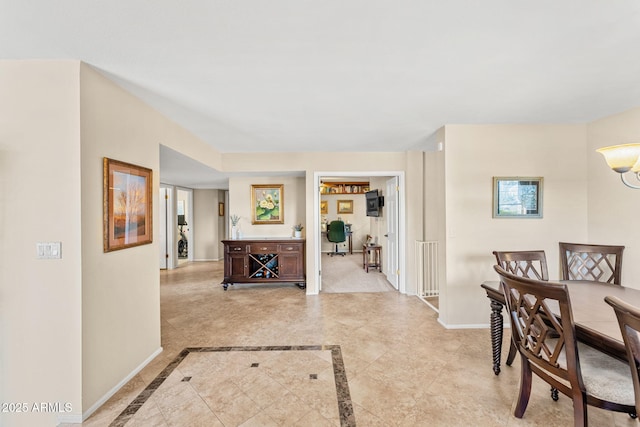 interior space with baseboards