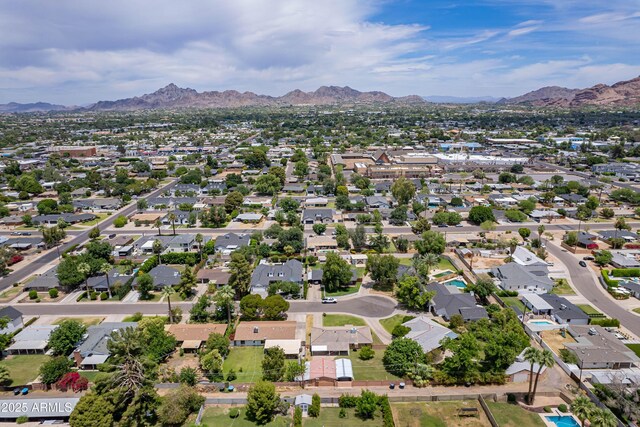 3834 E Clarendon Ave, Phoenix, AZ 85018 - aerial perspective of suburban area with mountains