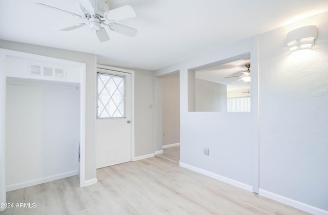 interior space featuring light hardwood / wood-style flooring