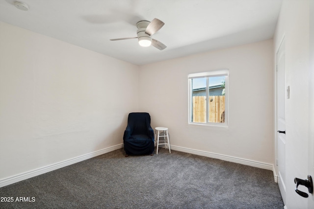2726 E Fairmount Ave, Phoenix, AZ 85016 - unfurnished room with baseboards, carpet flooring, and a ceiling fan