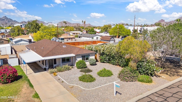 2726 E Fairmount Ave, Phoenix, AZ 85016 - drone / aerial view with a residential view and a mountain view