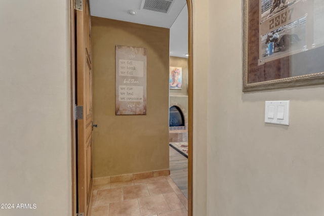 bathroom featuring vanity and tile patterned floors