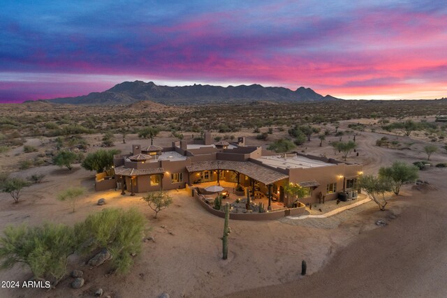 exterior space with a mountain view