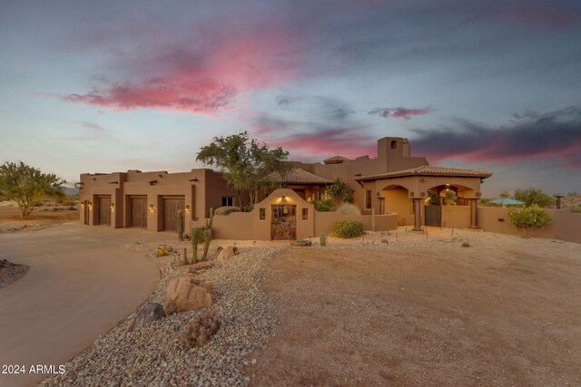 view of southwest-style home