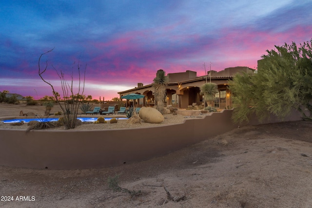 view of adobe home