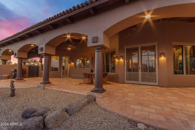 exterior space with a patio area