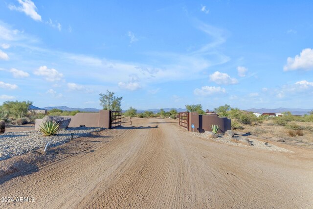 view of road featuring a rural view