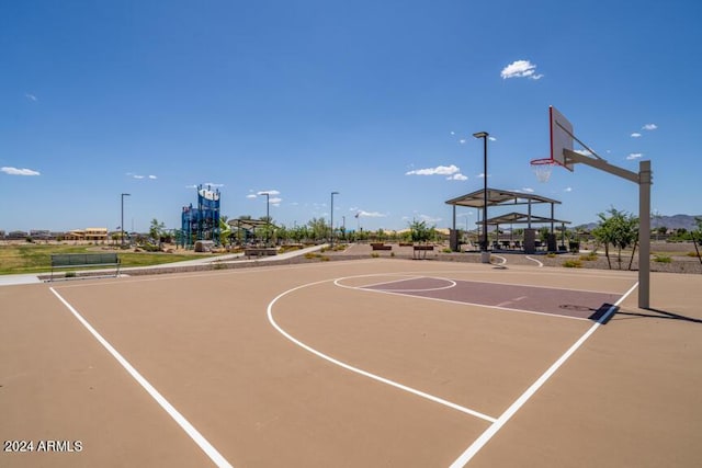 view of basketball court