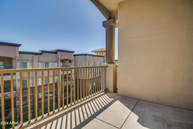 view of balcony