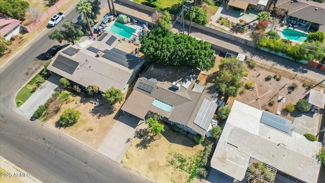 bird's eye view featuring a residential view