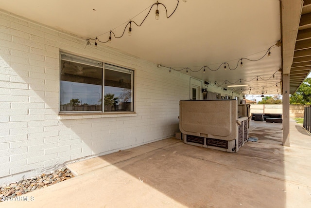 view of patio / terrace with fence