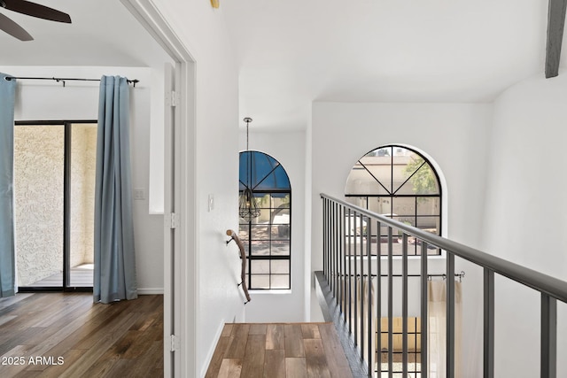 8844 S 51st St Unit 3, Phoenix, AZ 85044 - corridor featuring an upstairs landing and hardwood / wood-style floors