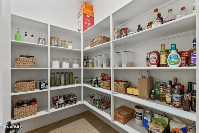 view of pantry