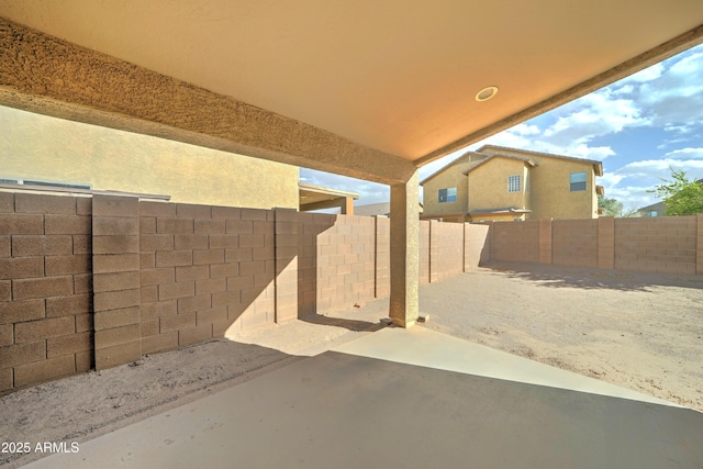 view of patio / terrace featuring a fenced backyard