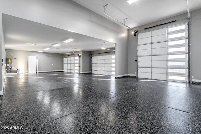 garage featuring baseboards